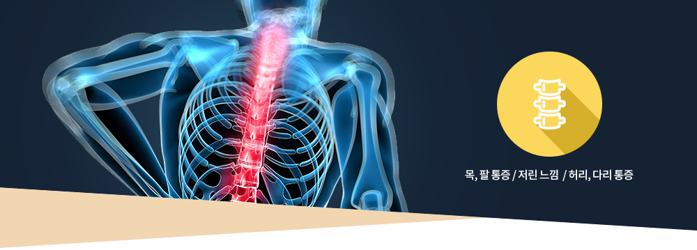 수술적치료 :목, 팔 통증 / 저린 느낌  / 허리, 다리 통증